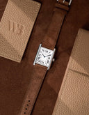 Brown Suede Leather Strap - 17-21mm - OM Luxury