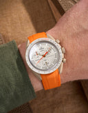 Curved Vertech Rubber Strap - Orange - OM Luxury