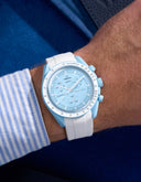 Curved Rubber Strap - White - OM Luxury